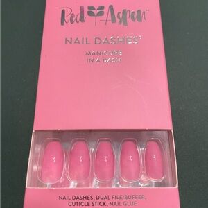 Red Aspen Pink Nail Dash